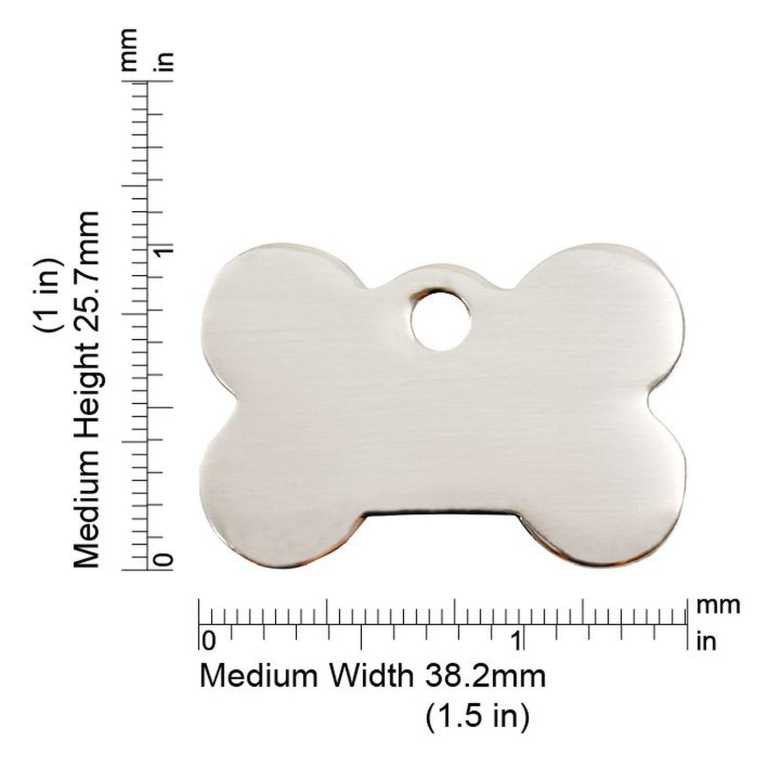 Dimensiones de la médaille Red Dingo acier inoxydable 2BN - Medium