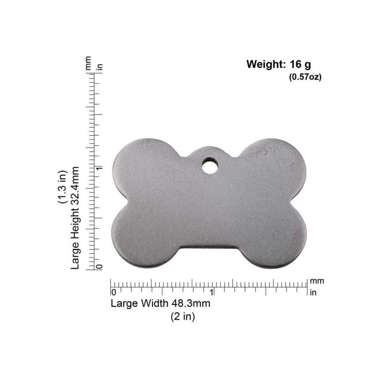 Dimensiones de la médaille Red Dingo Titanium TBN - Large