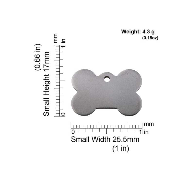 Dimensiones de la médaille Red Dingo Titanium TBN - Small