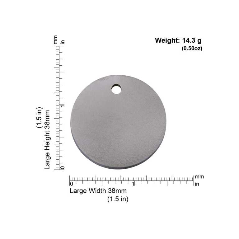 Dimensiones de la médaille Red Dingo Titanium TCL - Large