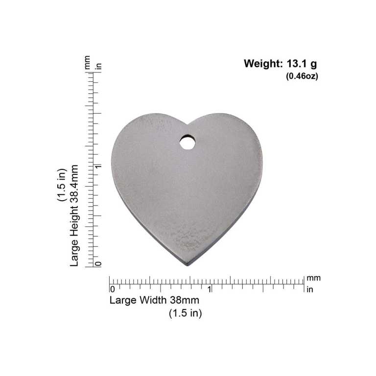Dimensiones de la médaille Red Dingo Titanium THT - Large