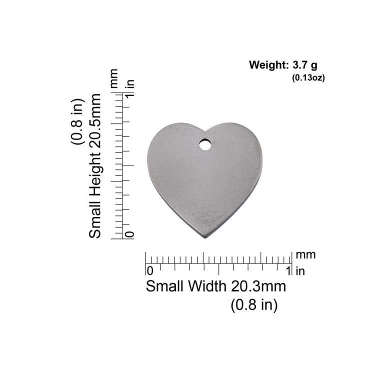 Dimensiones de la médaille Red Dingo Titanium THT - Small