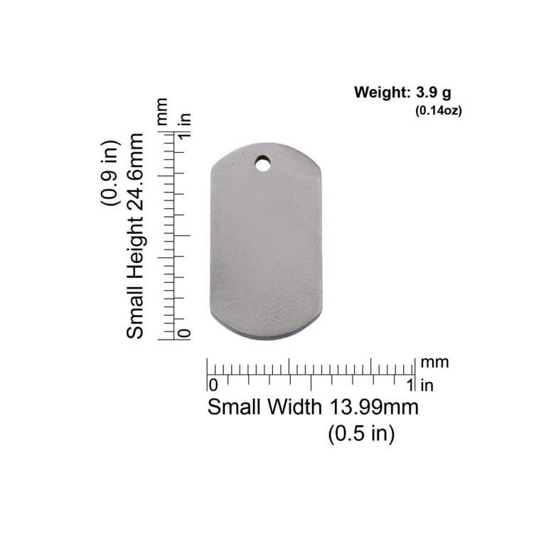 Dimensiones de la médaille Red Dingo Titanium TRT - Small