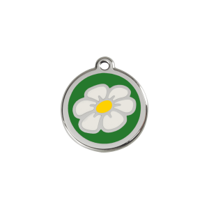 Placa para gato Margarita esmalte verde S 20 mm