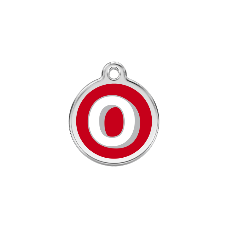 Vue avant - Médaille personnalisée pour chien/chat Red Dingo Émail/Acier inoxydable O Rouge S 20.00 7G - Envío gratuito