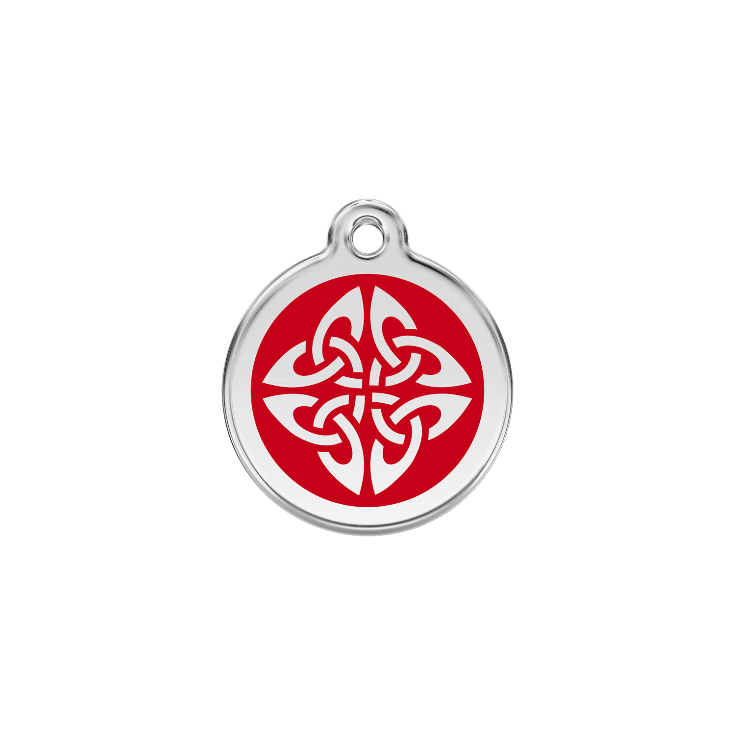 Vue avant - Médaille personnalisée pour chien/chat Red Dingo Émail/Acier inoxydable Flèches tribales Rouge S 20.00 7G - Envío gratuito