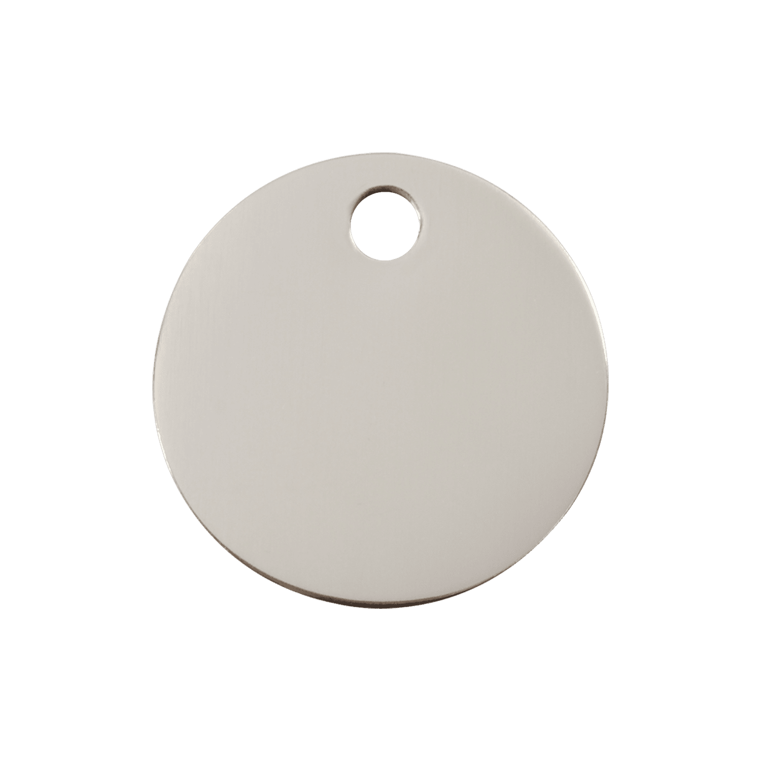 Vue avant - Médaille personnalisable pour chien Red Dingo - Plat acier inoxydable - Talla M
