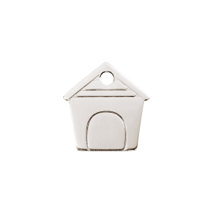 Placa para gato en acero inoxidable plano - Talla S