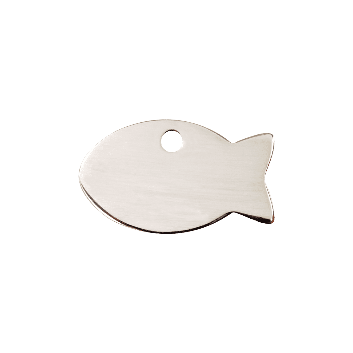 Vue avant - Médaille personnalisée Red Dingo pour chien/chat - Motif poisson - Talla S