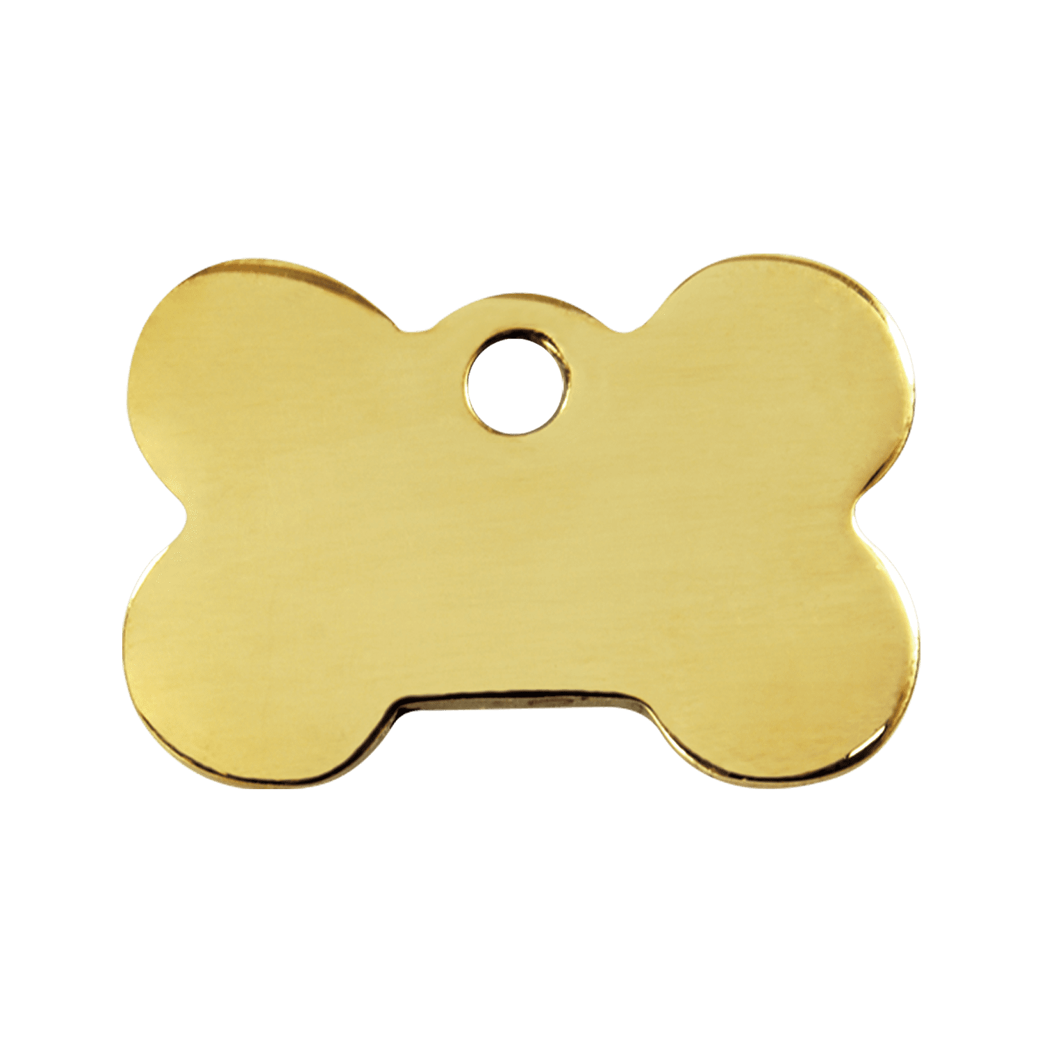 Vue avant - Médaille personnalisable pour chien Red Dingo - Laiton plat Os - Talla M - 03-BN-ZZ-ME