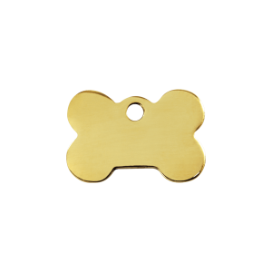 Placa para gato Hueso en latón plano S