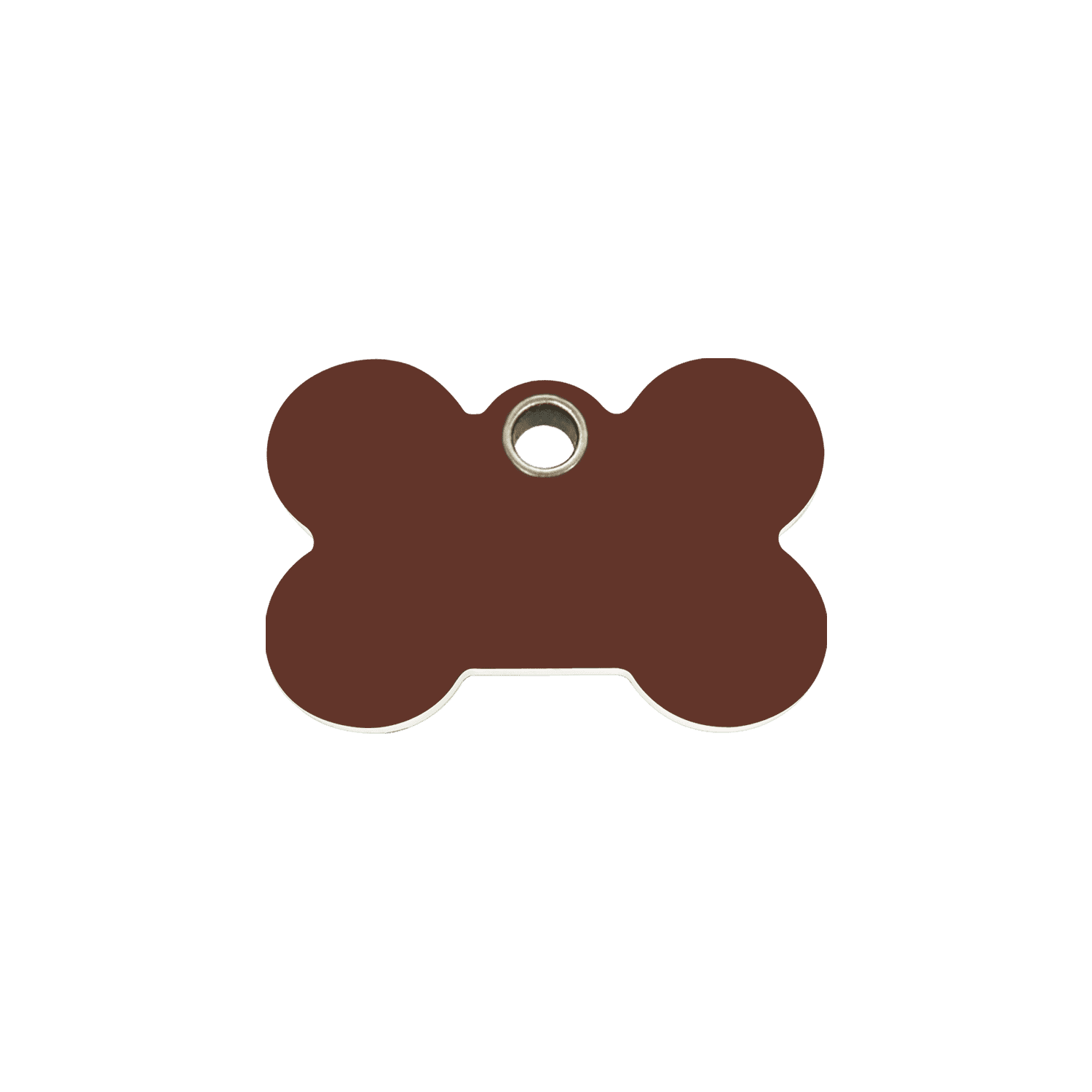Vue avant - Médaille personnalisée pour chien/chat Red Dingo Os Brun Talla S - 04-BN-BR-SM