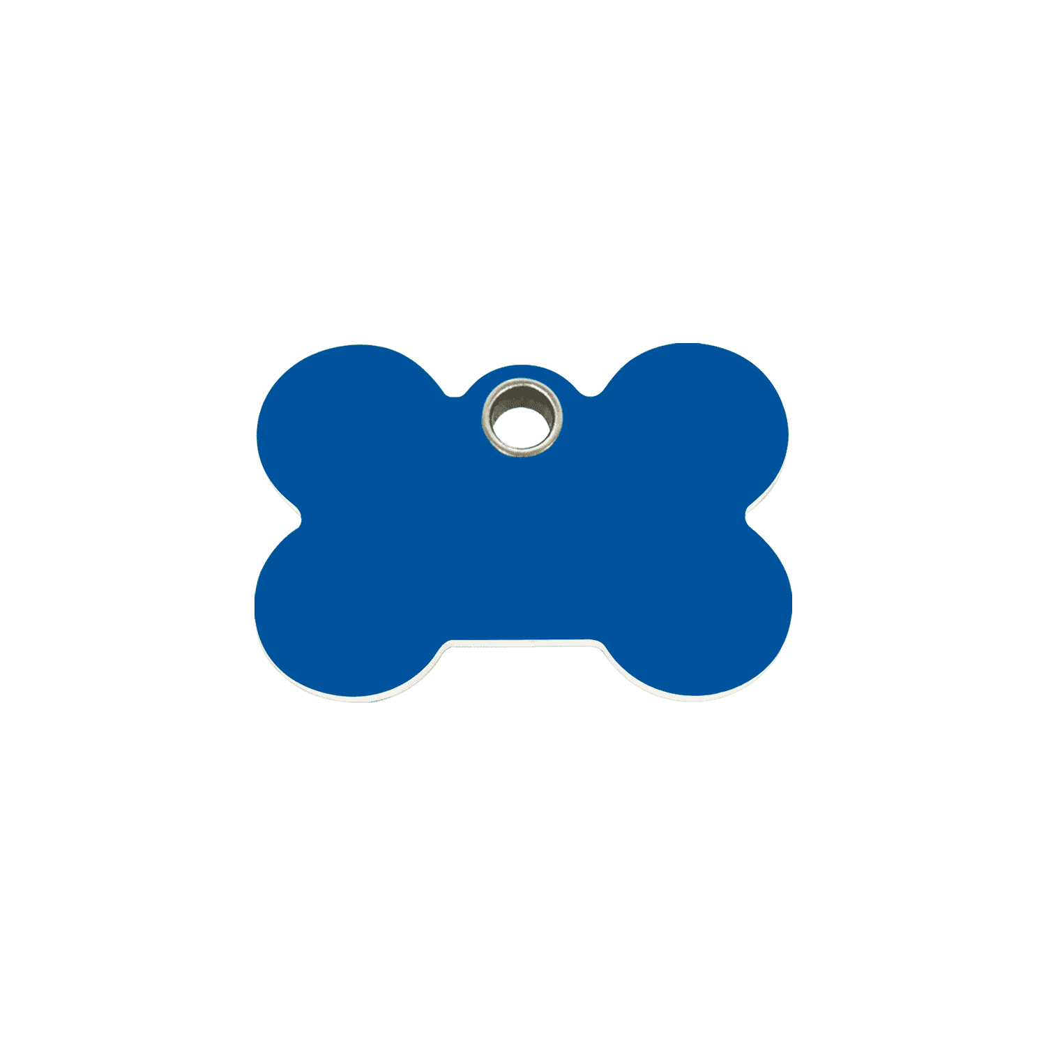 Vue avant - Médaille personnalisée pour chien/chat Red Dingo Os Bleu foncé - Talla S - 04-BN-DB-SM