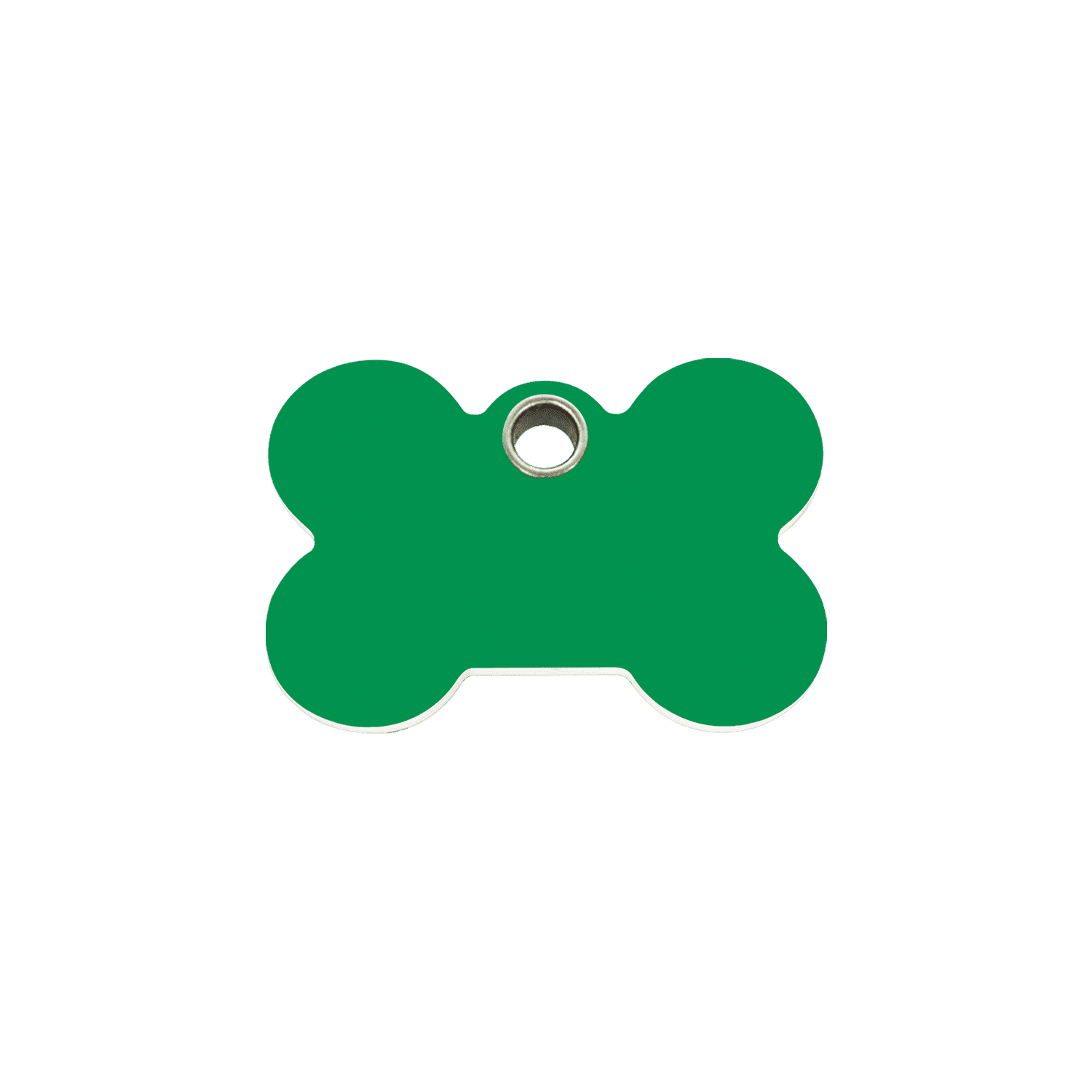 Vue avant - Médaille personnalisée pour chien/chat Red Dingo Os Vert Talla S - 04-BN-GR-SM