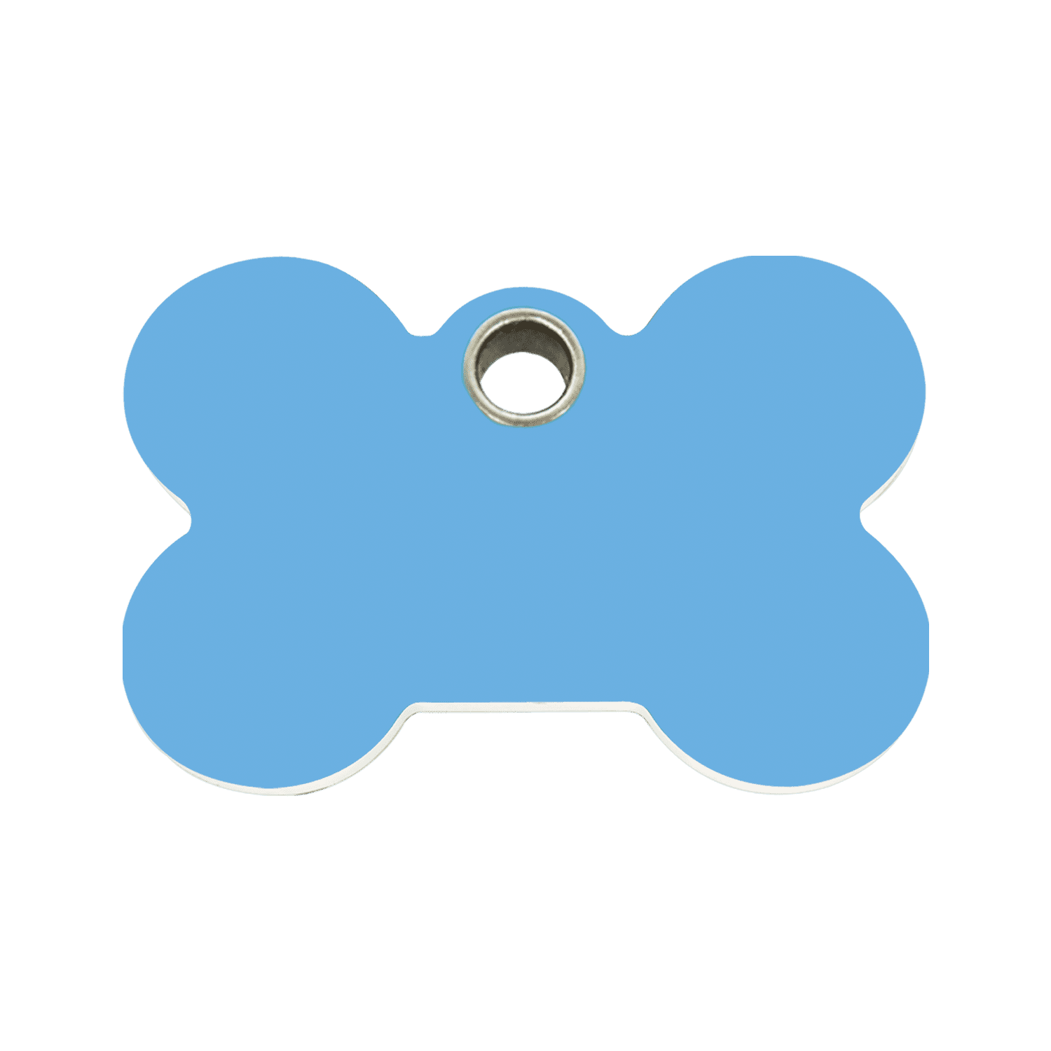 Vue avant - Médaille personnalisée pour chien Red Dingo Os Bleu clair Talla M