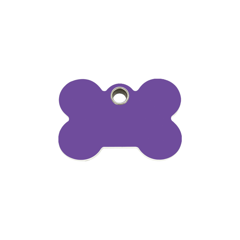 Vue avant - Médaille personnalisée pour chat Red Dingo Os Violet Talla S - 04-BN-PU-SM