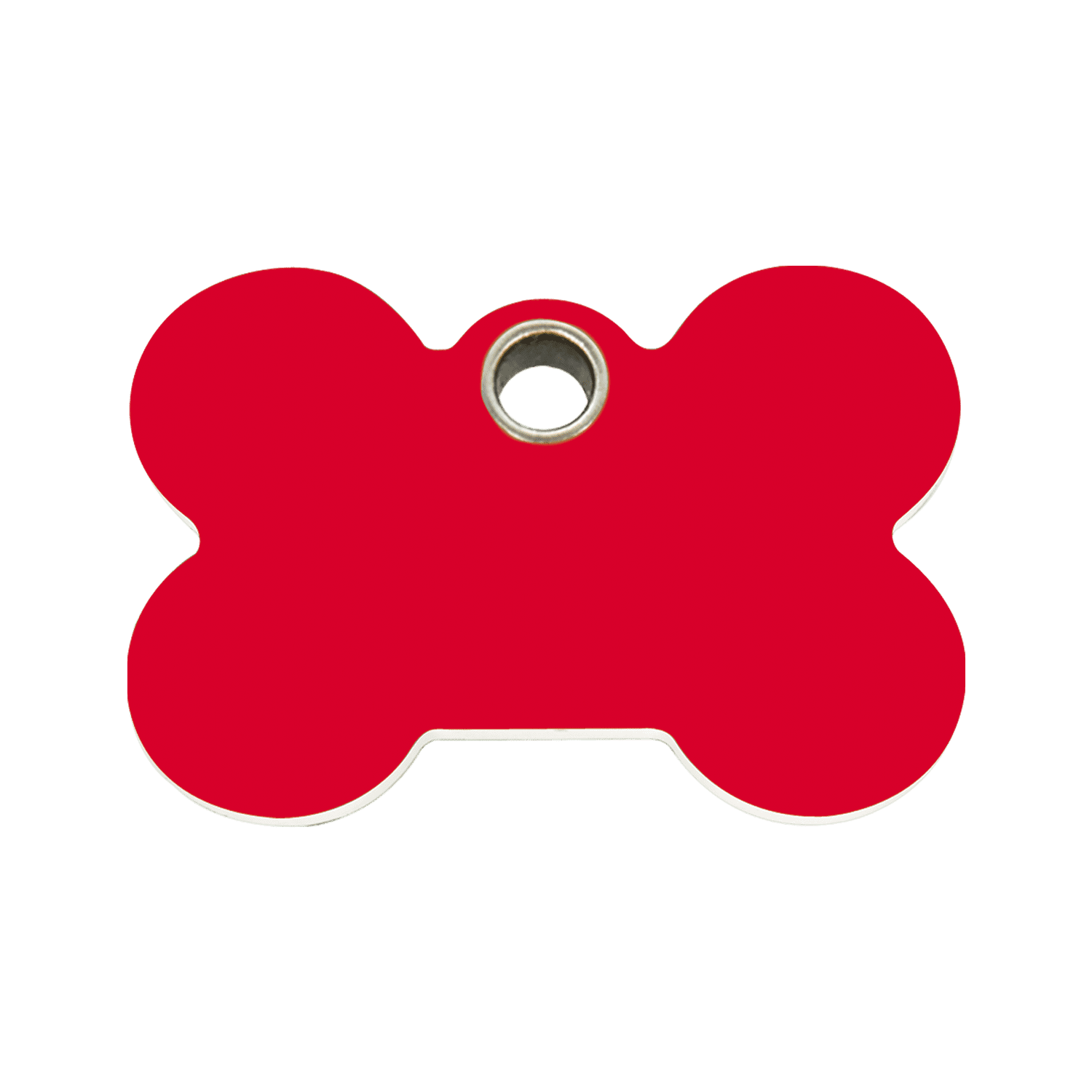 Vue avant - Médaille personnalisée pour chien Red Dingo Os Rouge Talla M - 04-BN-RE-ME