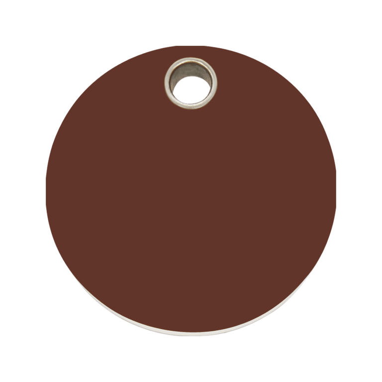 Vue avant - Médaille personnalisable pour chien Red Dingo brun - Talla L - Gravure incluse