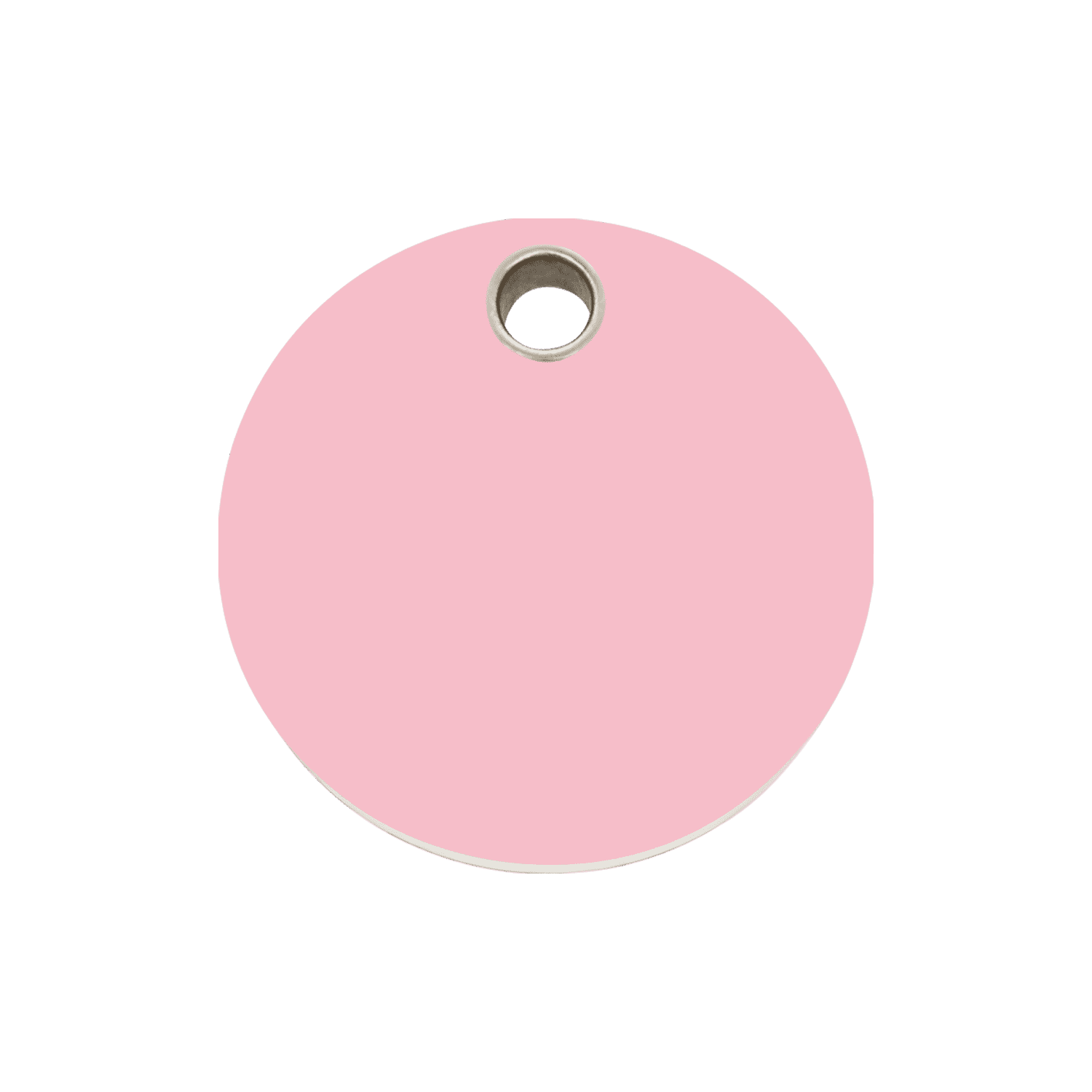 Vue avant - Médaille personnalisée pour chien/chat Red Dingo rose - Gravure incluse - Talla M