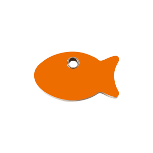 Placa para gato pequeña diseño Pez naranja plástico plano