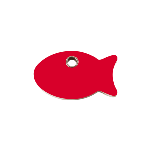 Placa para gato pequeña diseño Pez rojo plástico plano