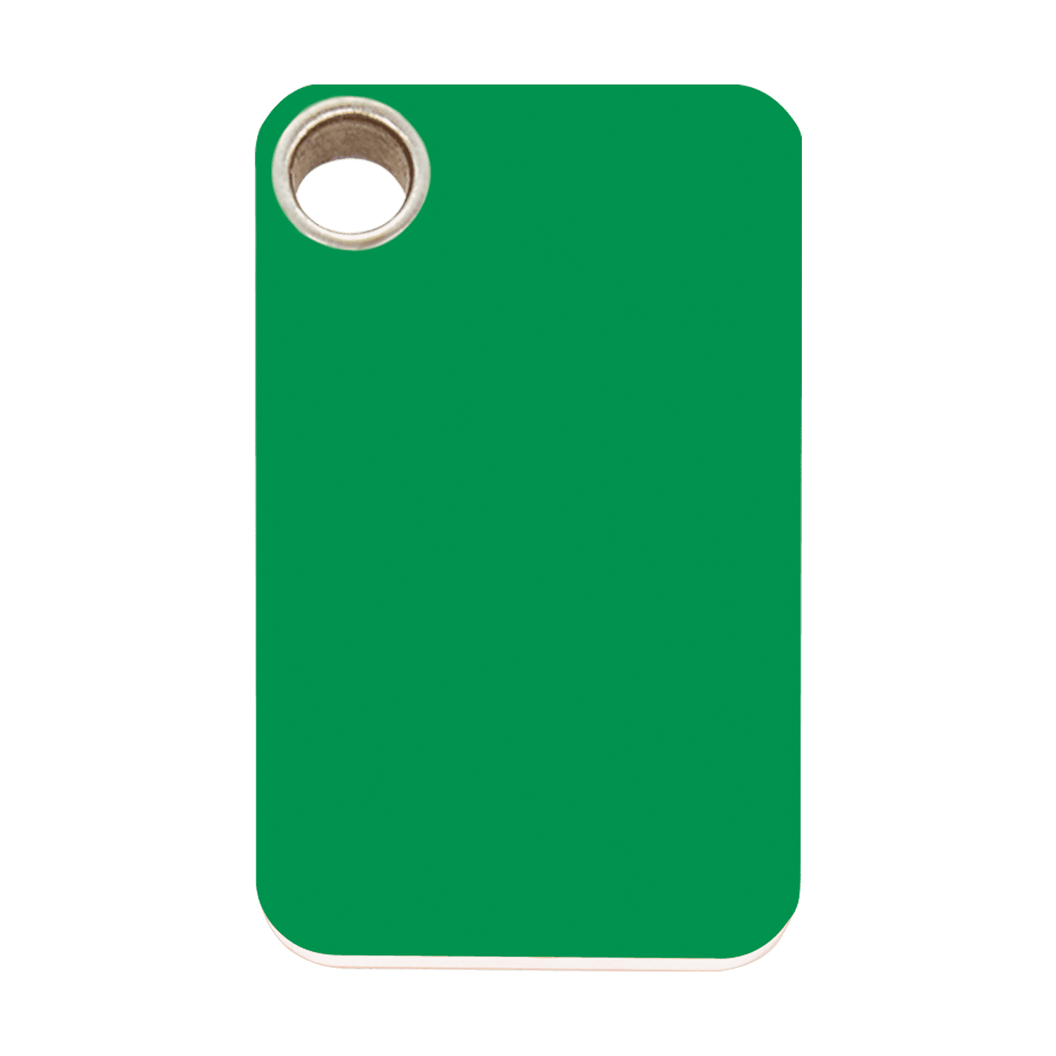 Vue avant - Médaille personnalisable pour chien Red Dingo vert taille L - Gravure incluse