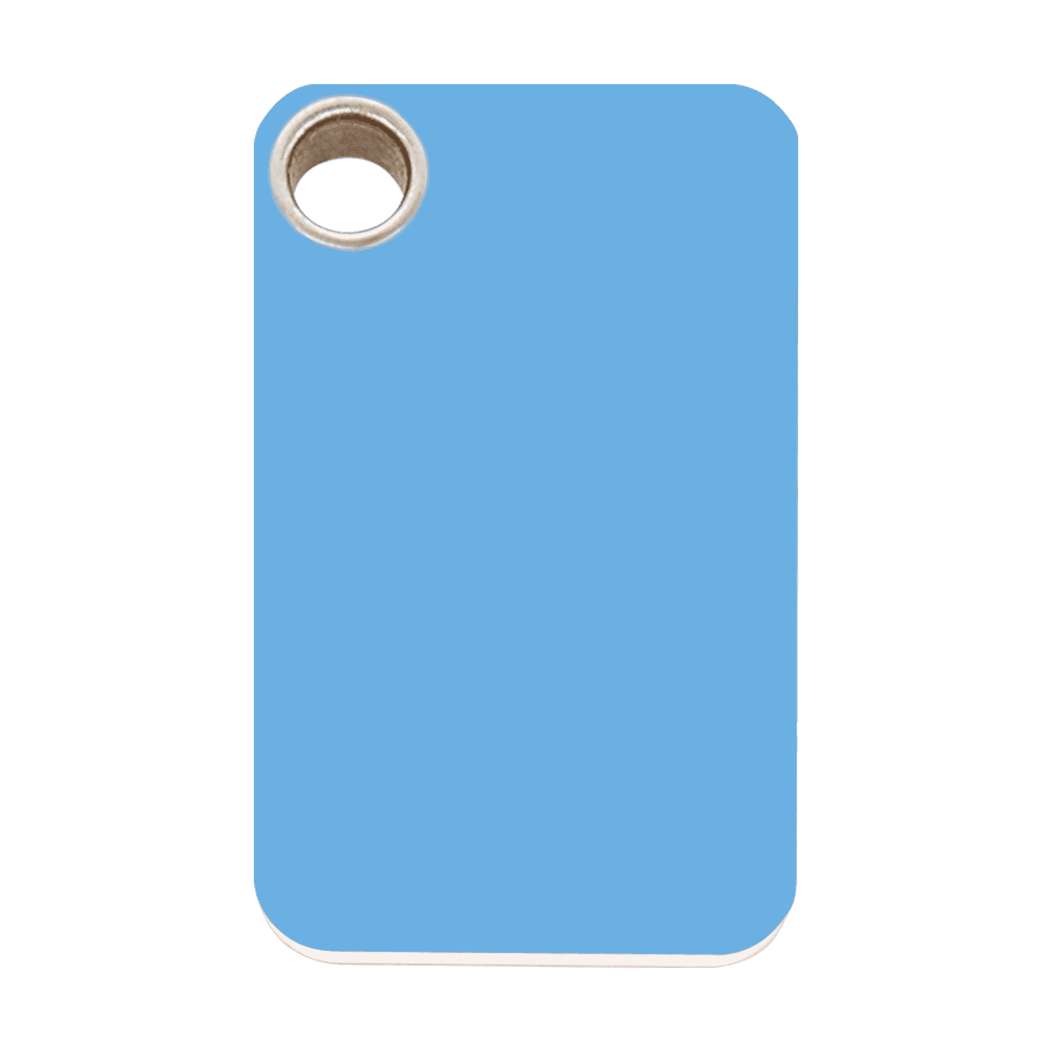 Vue avant - Médaille personnalisable pour chien - Red Dingo - Plastique plat bleu clair - Talla L