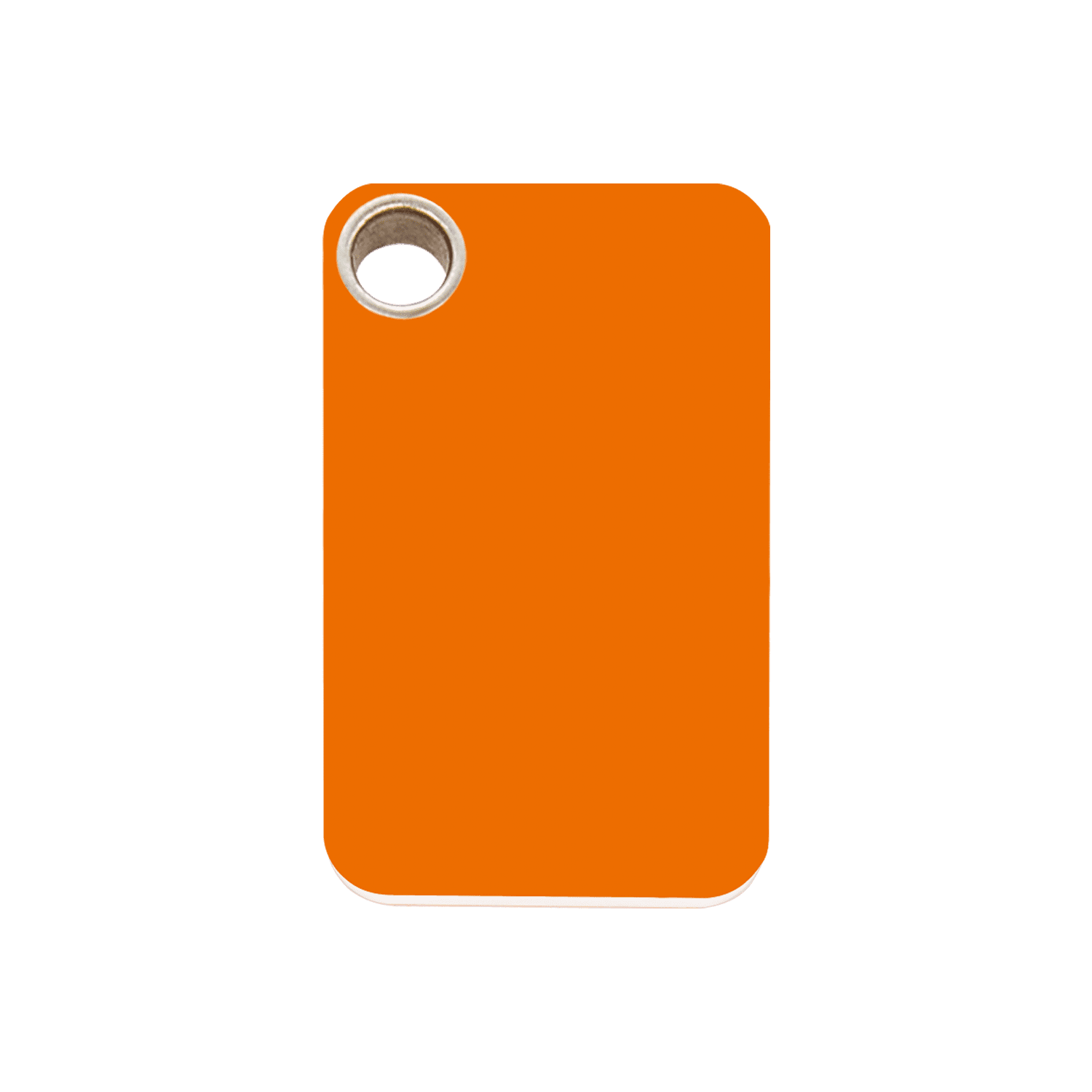 Vue avant - Médaille personnalisable pour chien Red Dingo - Colección Plastique Plat Orange - Talla M