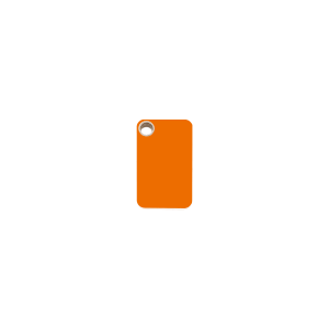 Placa para gato rectangular de plástico plano naranja S