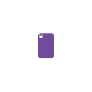 Placa para gato rectangular de plástico plano violeta S