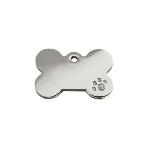 Placa identificativa Hueso Swarovski S para gato o perro pequeño