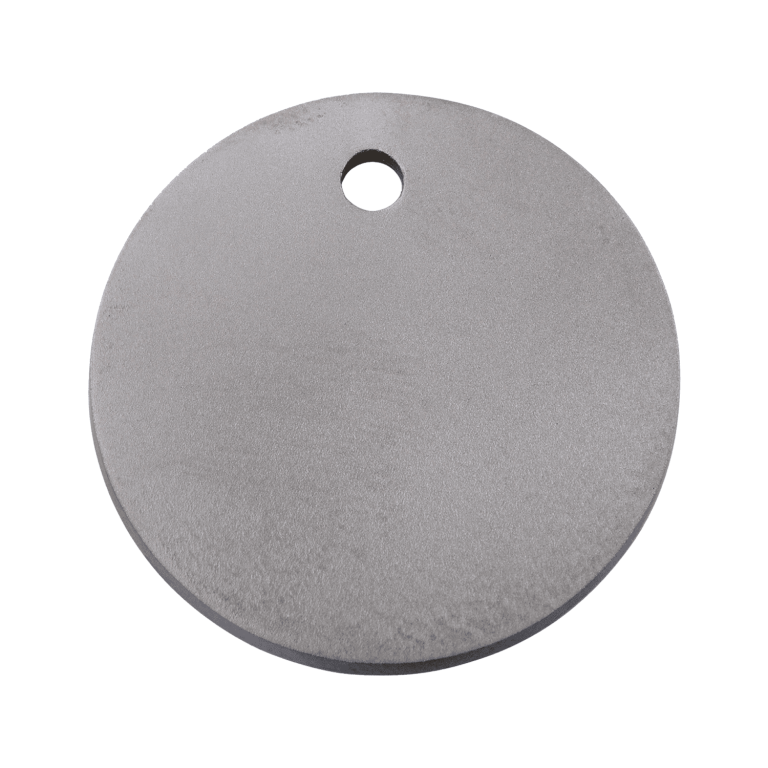Vue avant - Médaille personnalisée pour chien Red Dingo Titane plat Cercle Talla L