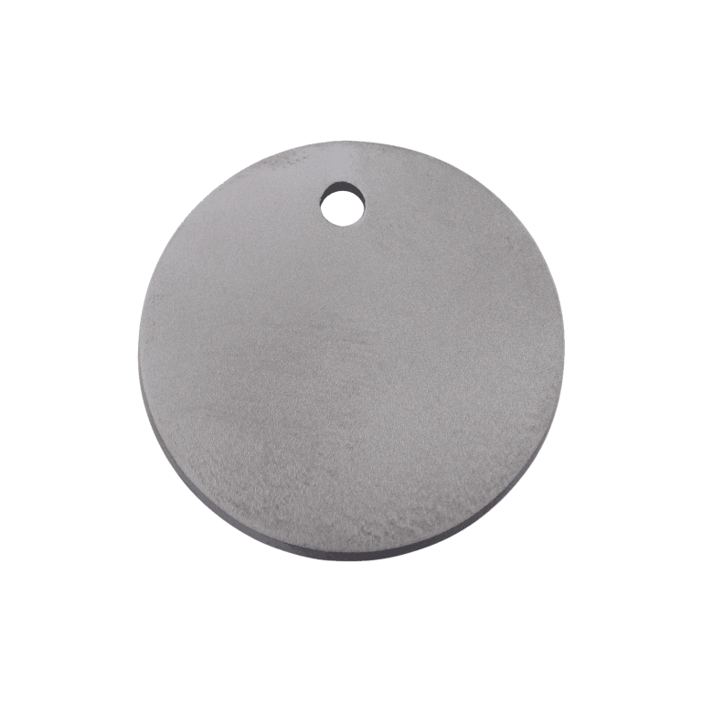 Vue avant - Médaille personnalisable Red Dingo Titane plat Cercle - Talla M - 0T-CL-ZZ-ME