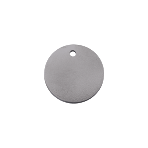 Placa para gato círculo titanio plano pequeña