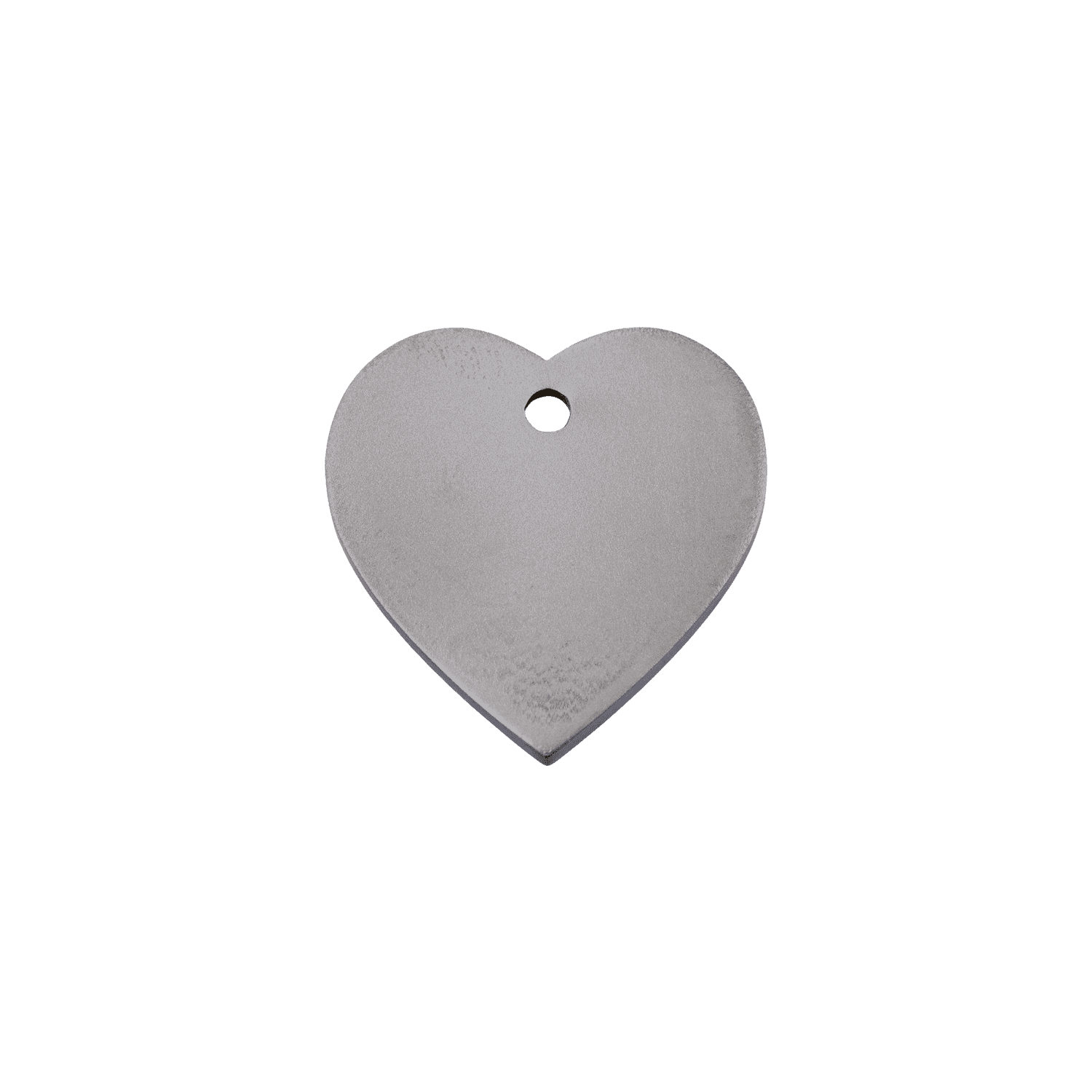 Vue avant - Médaille personnalisable pour chat Red Dingo Titane plat cœur - Talla S - Référence : 0T-HT-ZZ-SM