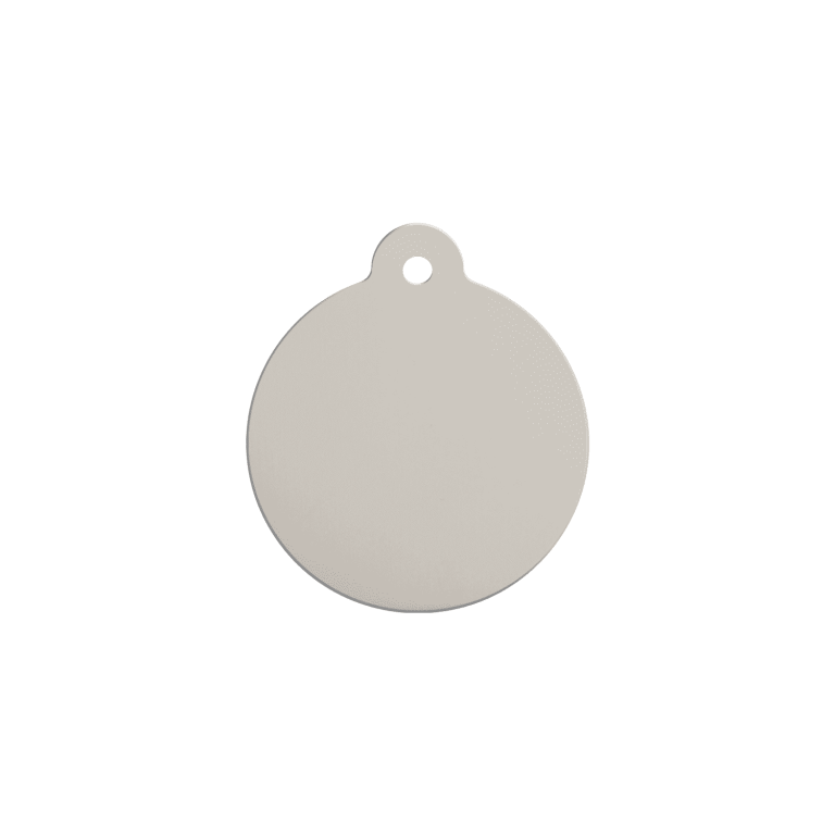 Vue arrière - Médaille personnalisée pour chien/chat Red Dingo Émail/Acier inoxydable Poisson Rose vif S 20.00 7G