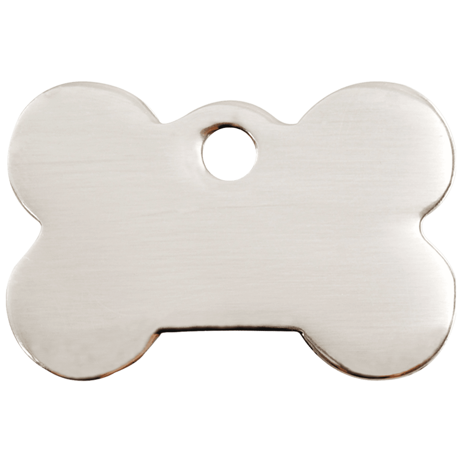 Vue arrière - Médaille personnalisée pour chien Red Dingo Os en acier inoxydable - Talla M - Réf : 02-BN-ZZ-ME