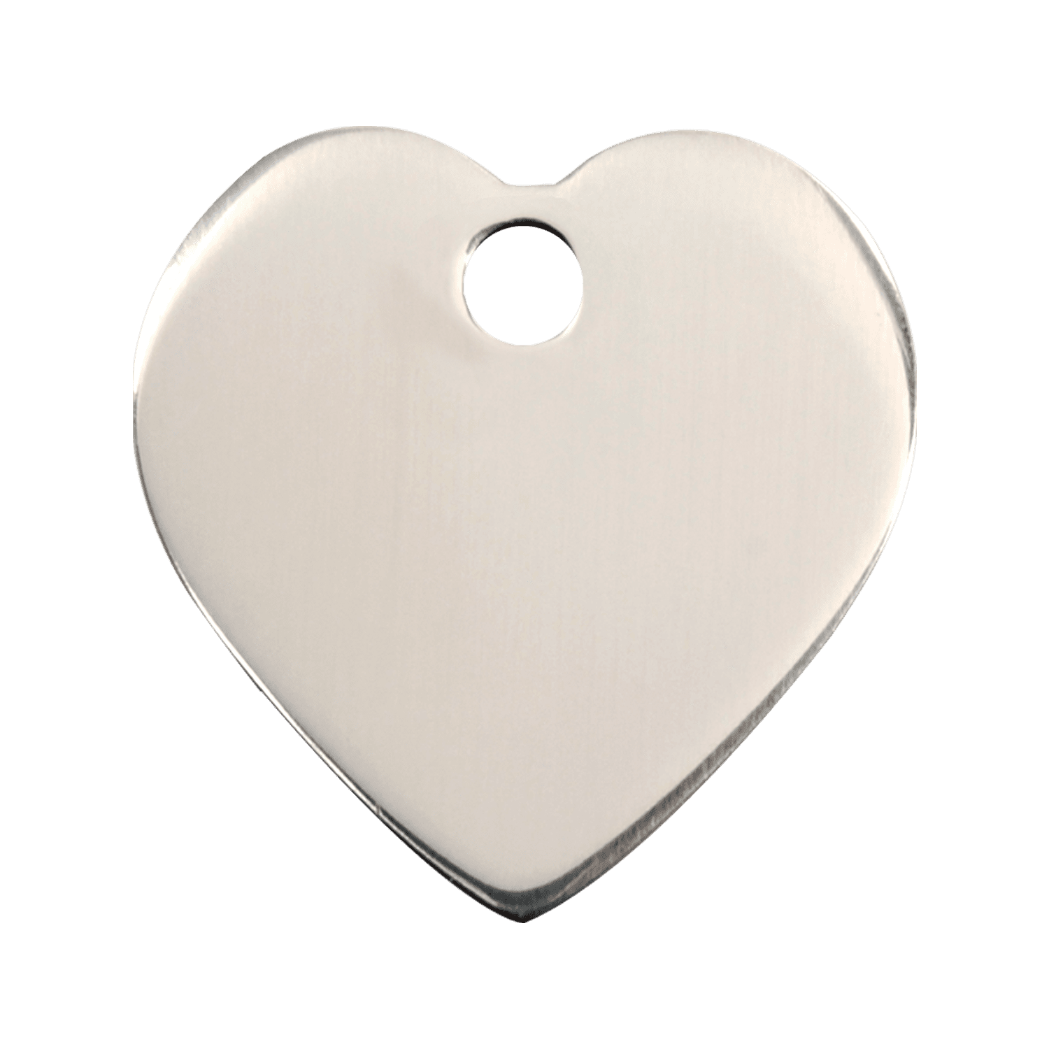 Vue arrière - Médaille personnalisable Red Dingo cœur acier inoxydable - Talla S - 02-HT-ZZ-SM