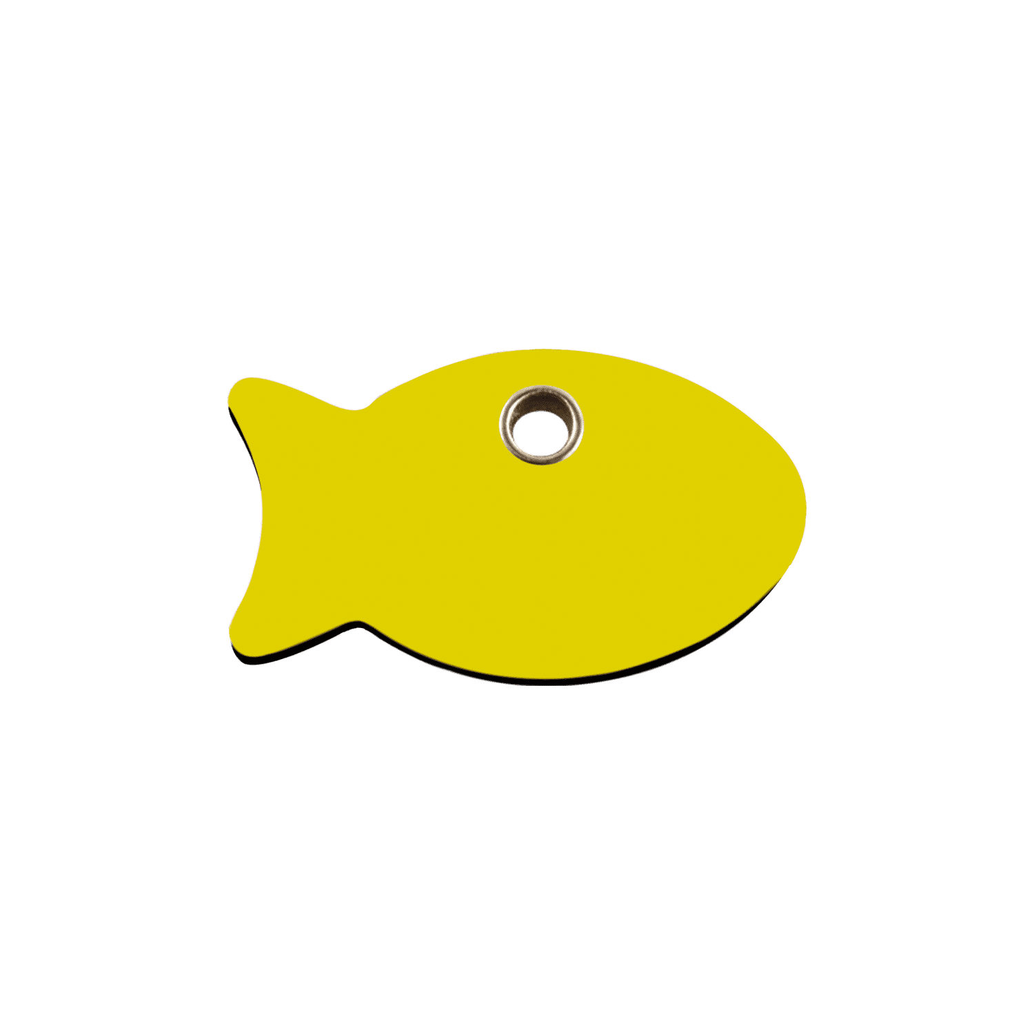 Vue arrière - Médaille personnalisable pour chat Red Dingo Plastique Plat Poisson Noir Talla S