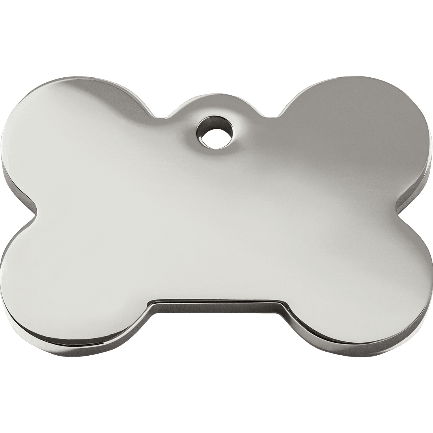 Vue arrière - Médaille personnalisée Red Dingo Swarovski Os pour chien - Talla M - 08-BN-ZZ-ME
